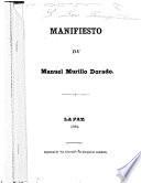 Manifiesto de Manuel Murillo Dorado