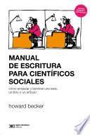 Manual de escritura para científicos sociales