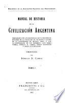 Manual de historia de la civilización argentina