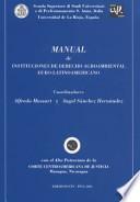 Libro Manual de instituciones de derecho agroambiental euro-latinoamericano