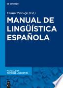 Manual de Lingüística Española