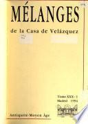 Libro Mélanges de la Casa de Velázquez