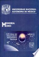 Memoria 2003