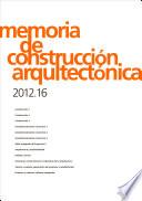 Memoria de construcción arquitectónica 2012.16
