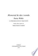 Libro Memorial de ida i venida hasta Maka