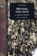Libro Mostrar para decir