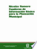 Nicolás Romero. Cuaderno de Información básica para la planeación municipal