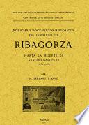 Noticias y documentos históricos del Condado de Ribagorza hasta la muerte de Sancho Garcés III (año 1035)
