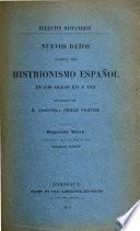 Nuevas datos acerca del histrionismo español en los siglos XVI y XVII.