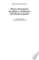 Nuevo diccionario de dudas y problemas del idioma español