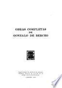 Obras completas de Gonzalo de Berceo