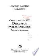 Obras completas: Discursos parlamentarios