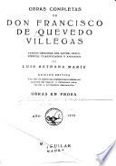 Obras de don Francisco de Quevedo Villegas