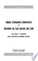 Obras literarias completas e historia de San Rafael del Sur