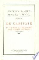 Opera Omnia: T. XII: De Caritate. In II-II Summae Theologiae Divi Thomae Expositio (QQ. XXII-XLIV). La Eucaristía y la Paz (1952).