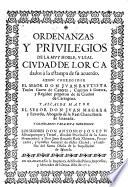 Ordenanzas y privilegios de la mvy noble, y leal civdad de Lorca dados à la estampa de su acuerdo