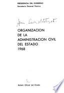 Organización de la administración civil del estado, 1968