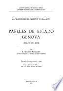 Papeles de estado Genova (siglos XVI-XVIII)
