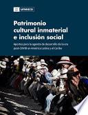 Patrimonio cultural inmaterial e inclusión social