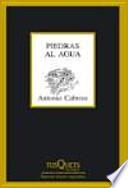 Libro Piedras al agua