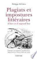 Libro Plagiats et impostures littéraires