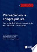 Libro Planeación en la compra pública