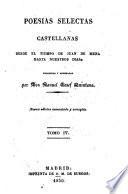 Poesías selectas castellanas, desde el tiempo de Juan de Mena hasta nuestros dias