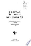 Poetas italianos del siglo XX.