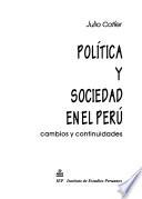 Política y sociedad en el Perú