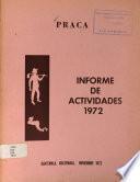 PRACA. Informe de actividades 1972