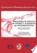 Libro Prestadores de servicios de internet y alojamientos de contenidos ilícitos