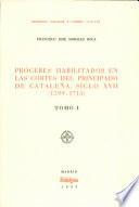 Próceres habilitados en las Cortes del Principado de Cataluña, siglo XVII