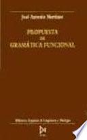 Libro Propuesta de gramática funcional