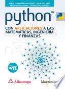 Python con aplicaciones a las matemáticas, ingeniería y finanzas