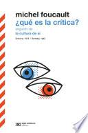 Libro ¿Qué es la crítica? seguido de La cultura de sí