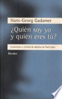 Libro ¿Quién soy yo y quién eres tú?