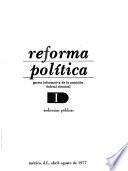 Reforma política: Audiencias públicas