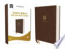 Libro Reina Valera 1960 Santa Biblia Edición para Notas, Leathersoft, Café, Letra Roja