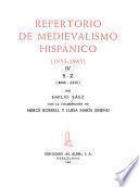 Repertorio de medievalismo hispánico (1955-1975)