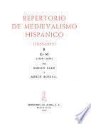 Repertorio de medievalismo hispánico (1955-1975)