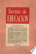 Revista de educación. Monográfico Julio 1957