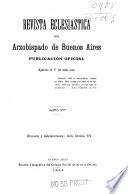 Revista eclesiástica del Arzobispado de Buenos Aires