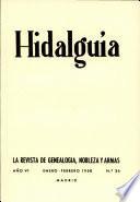 Revista Hidalguía número 26. Año 1958