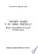 Rubén Darío y su obra poética