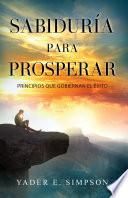 Libro Sabiduría para prosperar