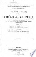 Segunda parte de la Crónica del Perú