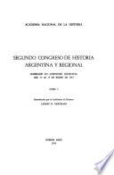 Segundo congreso de Historia Argentina y Regional : celebrado en Comodoro Rivadavia, del 12 al 15 de enero de 1973