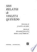 Libro Seis relatos de Violeta Quevedo