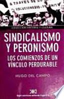 Libro Sindicalismo y peronismo