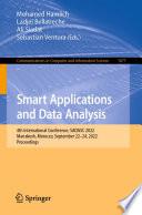 Libro Smart Applications and Data Analysis
